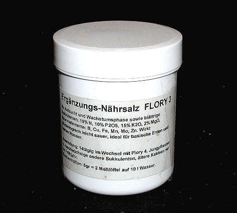 Flory 3 Sukkulenten-Nährsalz